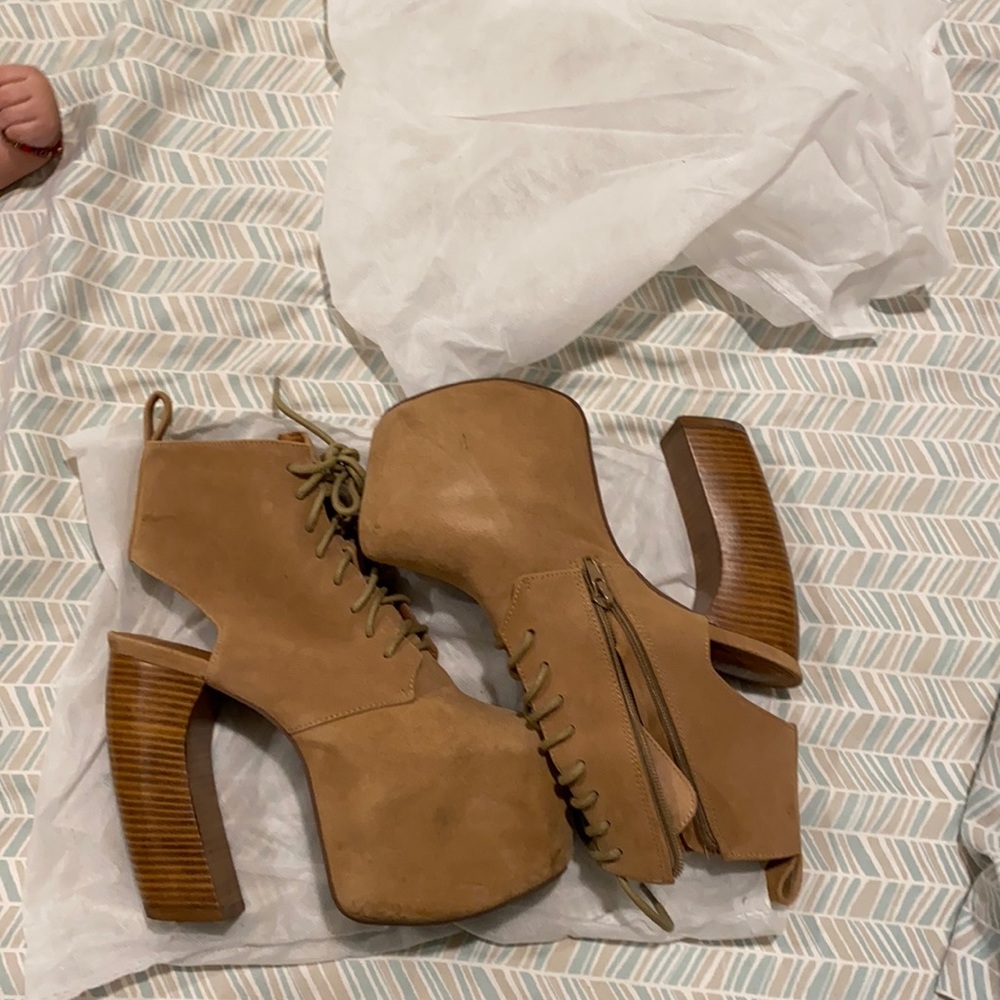 Lana taupe suede boots